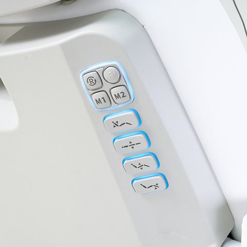 Bolt 5000 Medical Procedure Table with Swivel - Backrest Buttons