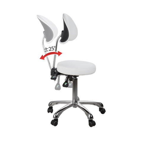 Bolt 200 Medical Doctors Stool with Back and 3 Way Motion