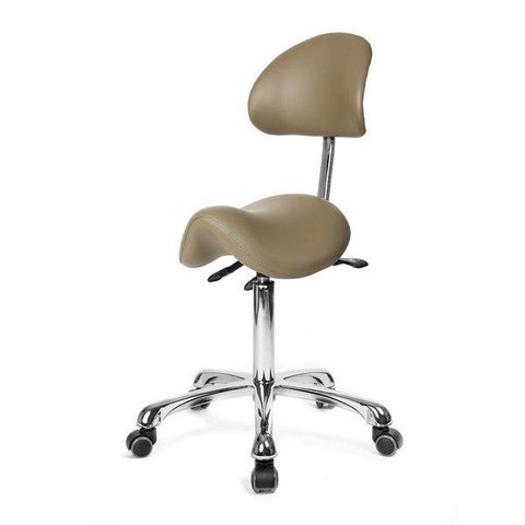 Bolt 200-S Medical Doctors Saddle Seat Stool with Back and 3 Way Motion